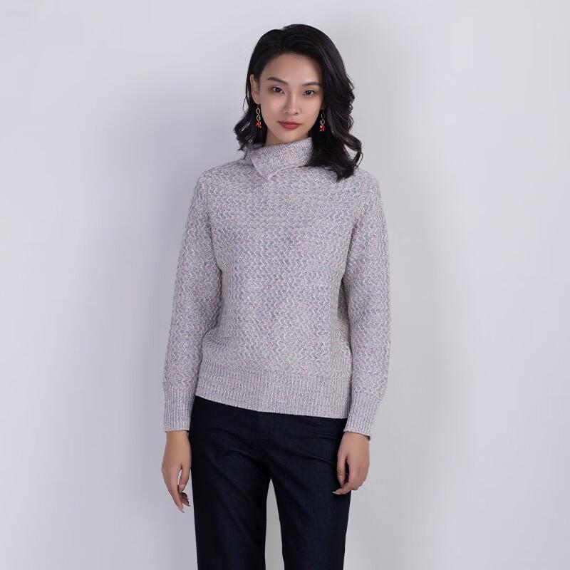 

Anlom Women s Mock Neck Thickened Cashmere Blend Knit Sweater L (Bust 95)