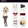 Puella Magi Madoka Magica School Uniform Cosplay Costume Full Set with Wig for Halloween Party