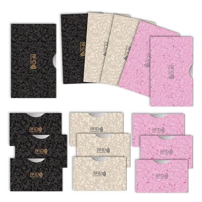 Card Case RFID Magnetic Skimming Prevention Credit My Number Card Passbook Size Pattern 3 Color [LOE] Card, & (Polygon Set)