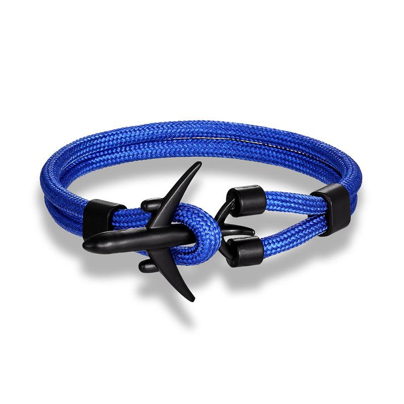 Trend Jewelry, Wind Jewelry, Men'S Polyester 550 Umbrella Rope Airplane Bracelet