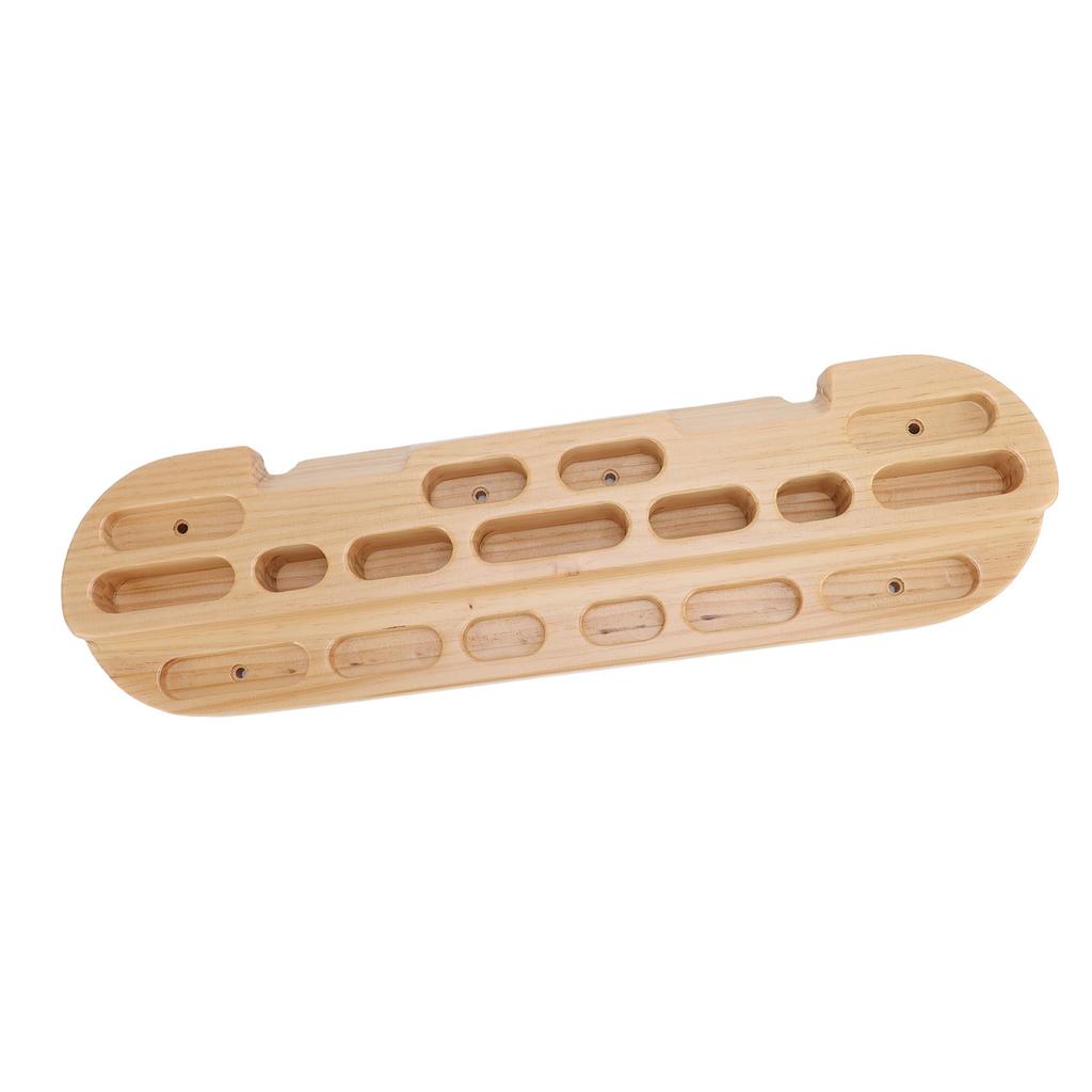 Climbing Fingerboard Wooden Hangboard Portable Climbing Pull Up Bar Grip Strengthener for Rock Climbing Training