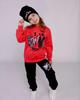 Girls' Outfit – Sweatshirt, Pants & Hat, Brushed Knit, Demi-season, 6168-023-33-5 HC
