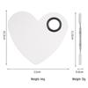 Heart-Shaped Stainless Steel Makeup Mixing Palette Set for Artists