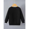 European sizes Kids' Stylish Round-Neck Pullover, Long-Sleeve Top, Featuring a Astronaut Print, Suitable for Casual Wear And Outdoor Activities