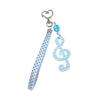 Decorative Keychain Charm Acrylic-Style Bag Charm Music Note Key Holder With Loop Strap and Playful Details for Everyday Carry
