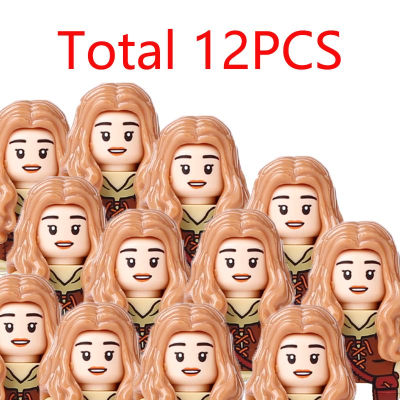 Kompatybilne MOC Średniowieczne Klocki Budowlane Postacie Żołnierze Smoczy Rycerze Czarny Lew Orzeł Zabawka Prezent Klocki Rolnik Żołnierz X048