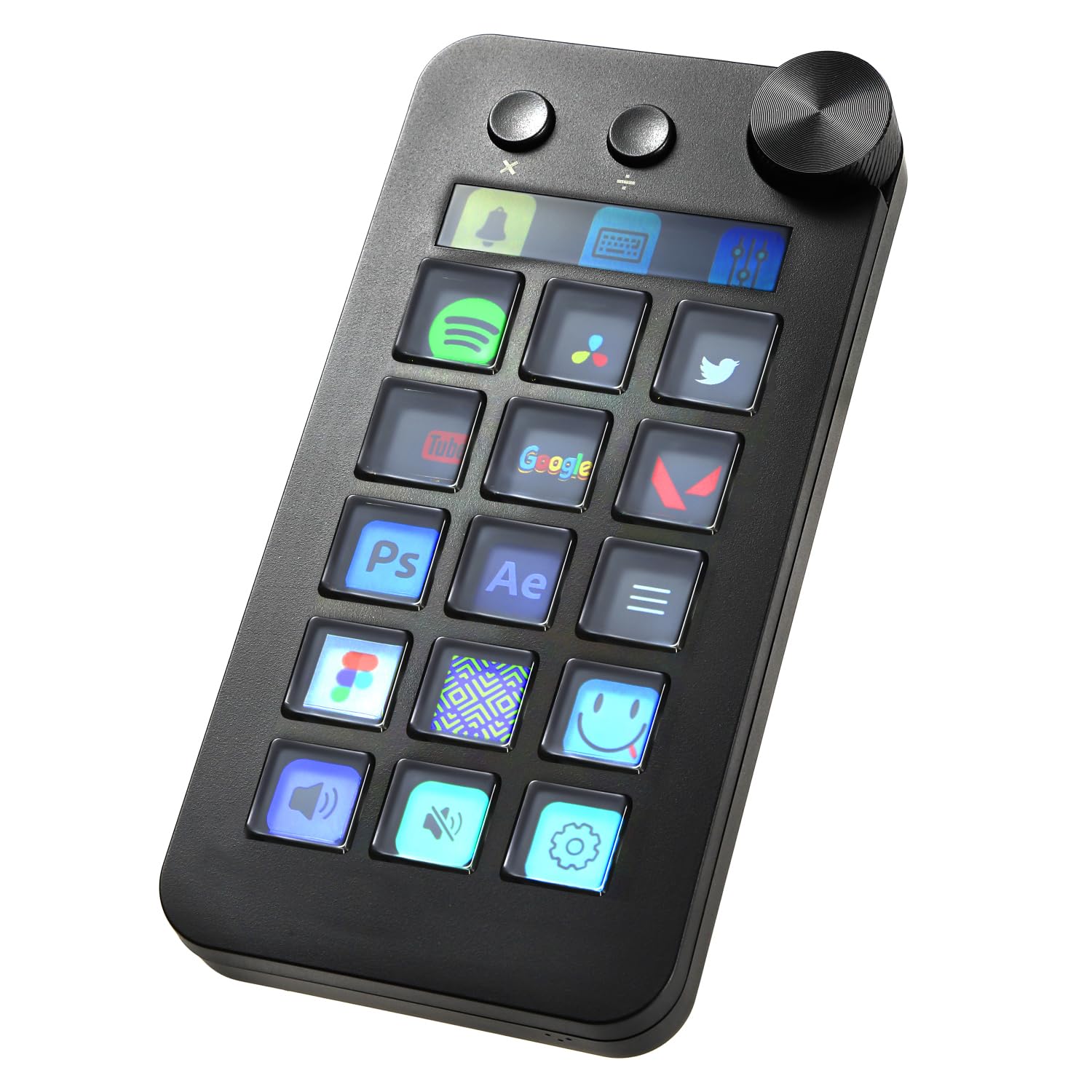 

COREWA Keyboard with Adjustable Tilt Full Key LED USB Greatly Improved Work Supports Video MBOX Left-Handed Dial, Fatigue-Reducing Design,