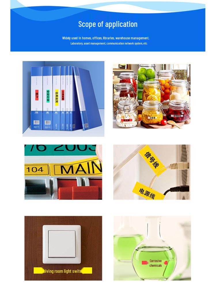 iBests 19mm Waterproof & Scratch-Resistant DYMO DM1 Compatible Labels (45800 Series)