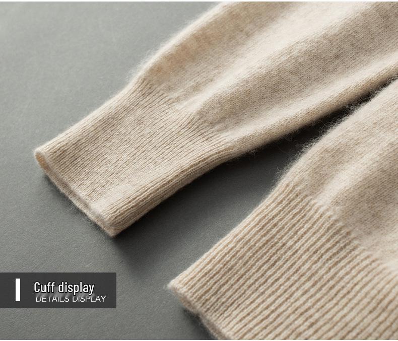 Men's Business Casual High Turtleneck Pure Cashmere Sweater