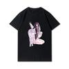 Magliette estive da uomo con grafica Anime Magliette da uomo Harajuku Top Vintage Maniche corte Magliette oversize unisex