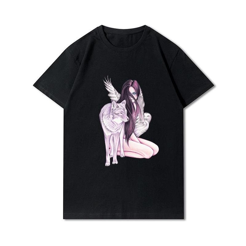 Magliette estive da uomo con grafica Anime Magliette da uomo Harajuku Top Vintage Maniche corte Magliette oversize unisex