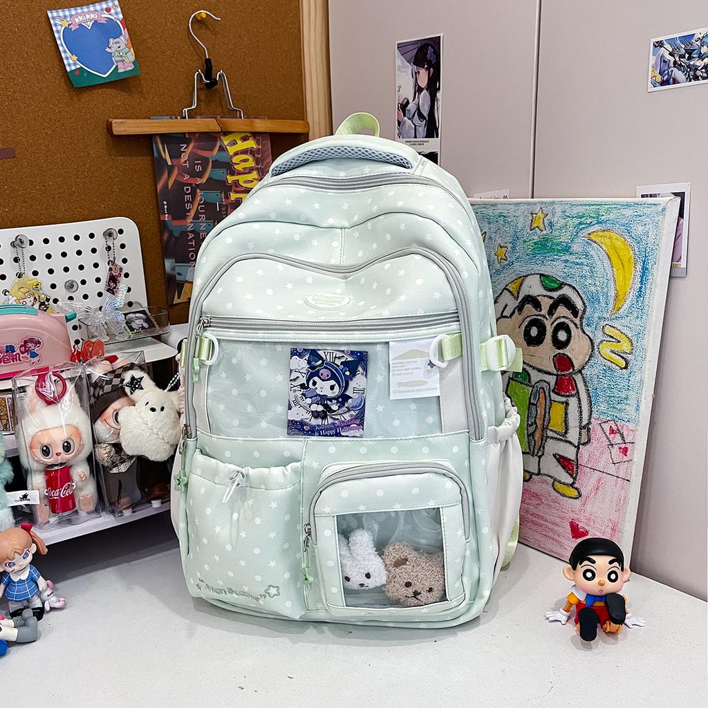 Schoolbag new Japanese ins storm point schoolbag female Mori small fresh and cute primary and secondary school students 1st-1st grade backpack