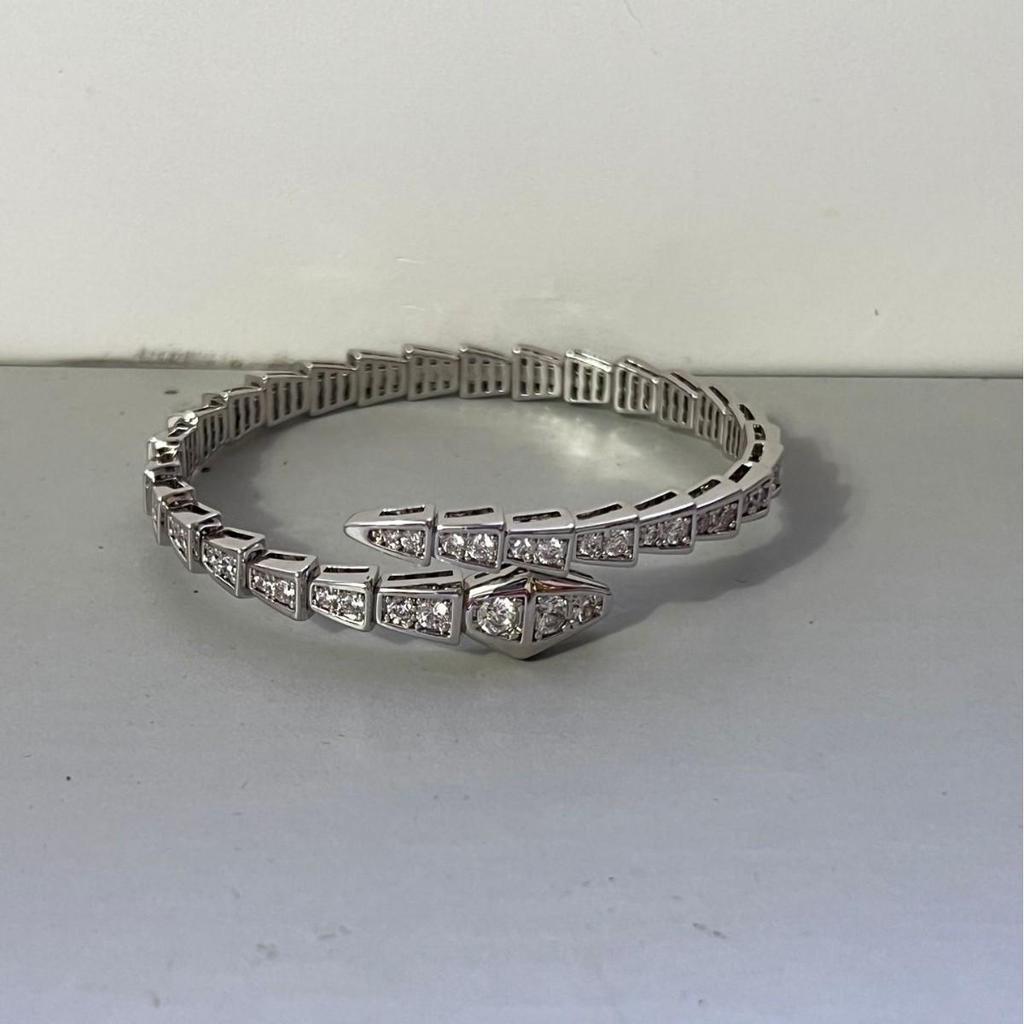 Bracelet Diamant Forme Serpent Haut de Gamme Baojia V Or