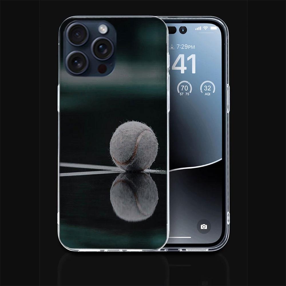Tennis Sport Capa Handyhülle Für Iphone 17 Air 16 Pro Max 15 12 Pro 14 Plus 17E 16E 11 13 Mini Hüllen Cases Fundas Cell Klar TPU