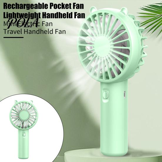 USB-wiederaufladbarer Mini-Ventilator Handheld Klein mit 3 Geschwindigkeitsstufen Starker Luftstrom Elektrisch Leise Akkubetrieben Tasche Tragbar