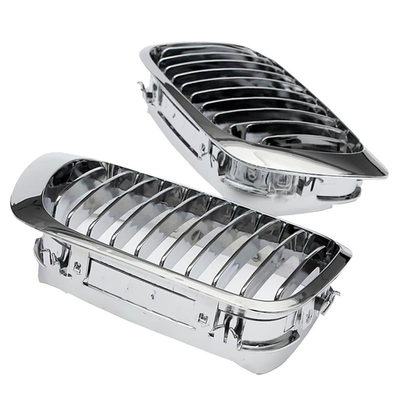 2 Stück Chrom Frontnieren-Grill für E46 M3 325Ci 3er Serie 2-türig 99-06