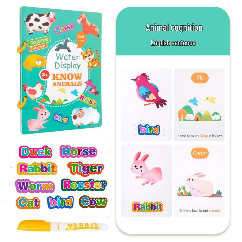 Cross-Border Magic Water Doodle Book: Reusable Toddler Painting & Education Puzzle Toy