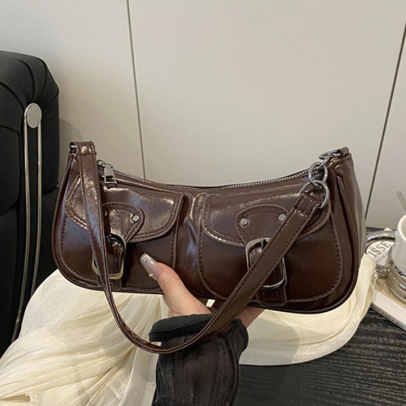 Y2k Achseltasche Kleine Quadratische Tasche Fashi Einfach Lässig Mehrere Taschen Damen Umhängetasche Fashi Street Pendler Einfarbige Tasche