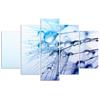 Five piece picture canvas print Blue blower