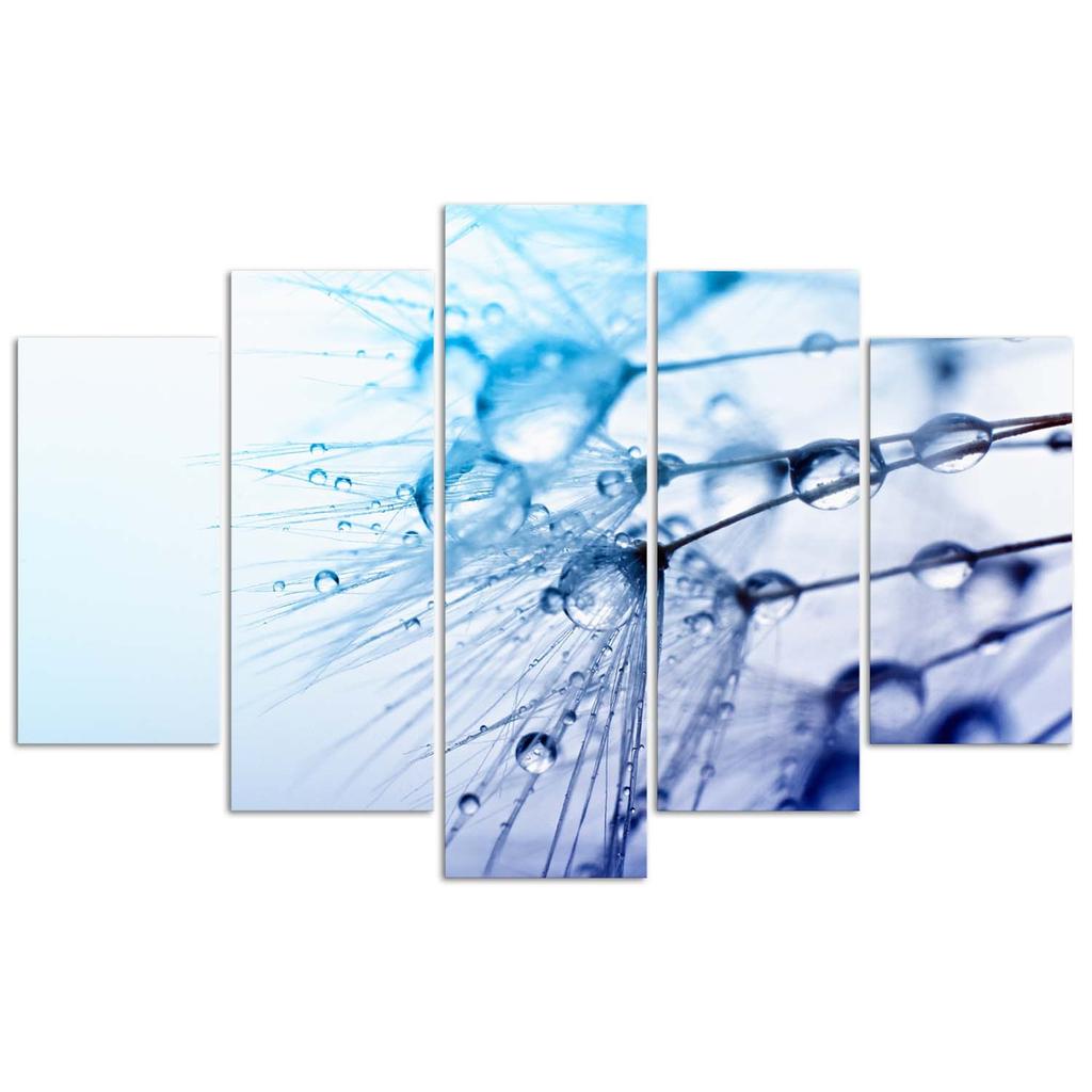 Five piece picture canvas print Blue blower