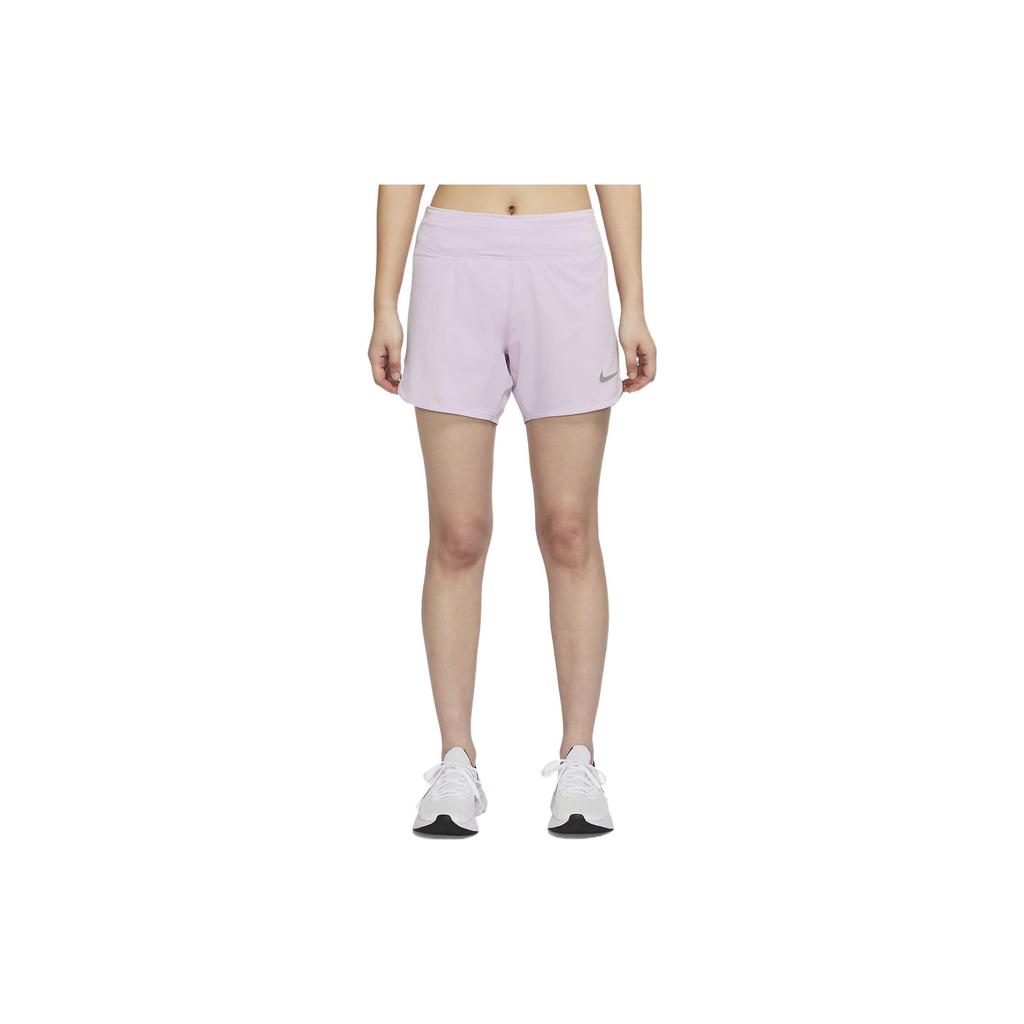Nike Eclipse Solid Color Casual Running Shorts Women Shorts Pink Purple CZ9569-530