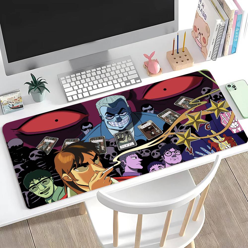 Anime K-Kaiji Mousepad Non-slip Suitable For Office Computers Laptops E-sports Game Desk Mats XXL Keyboard