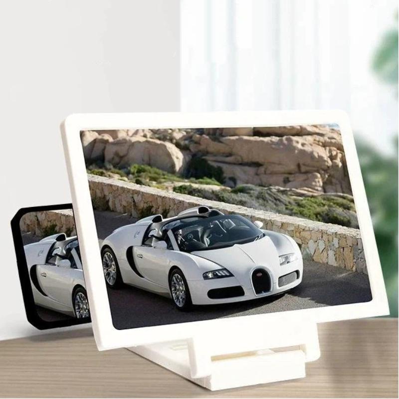 Hands Free 3D Mobile Phone Screen Amplifier HD Magnifying Stand 1Pcs Portable for Kids Online Learning Video Calls