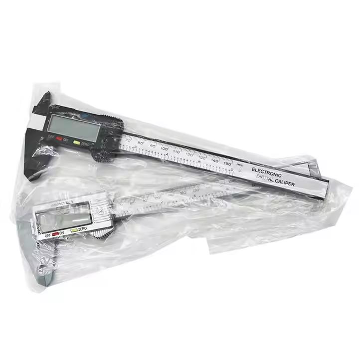 Electronic Digital 0-150mm 6 Inch Plastic Caliper Ruler LCD Screen Calibrador Measuring Tool