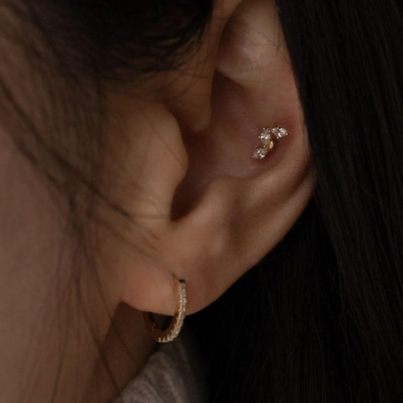 youngglow 14k cubic lablet piercing (5 types)