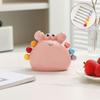Fruit Fork Set with Ceramic Crab Storage Jar Stainless Steel Dessert Salad Forks Cartoon Mini Food Picks for Home Cafe Restaurant Table Decoration