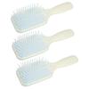 3pcs Paddle Hairbrush Silicone Hairdressing Massager Portable Detangling Paddle Brush for Women