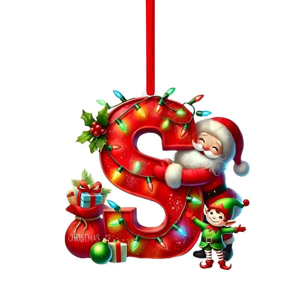 26 Letter,Christmas,Ornaments,Acrylic,1