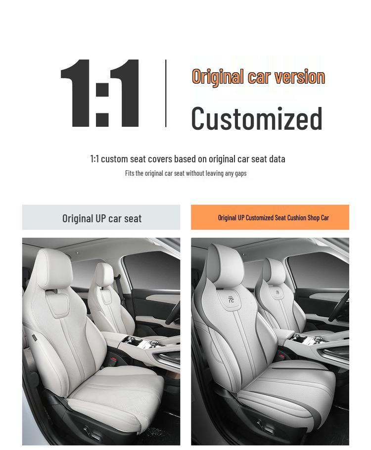 BYD Yuan UP 5-Seater Full Leather Car Seat Cushion, Year-Round Use