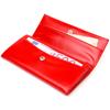 Helles Damenportemonnaie aus echtem Glattleder CANPELLINI Wallet 21626 Rot