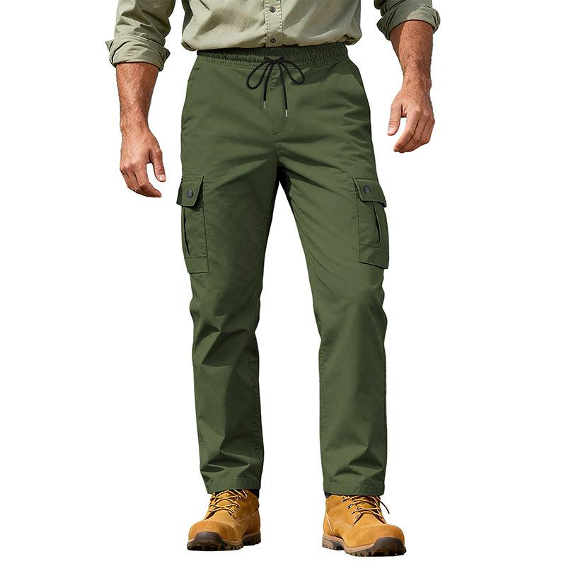 

2026 Autumn and Winter New Retro Loose Commuting Trousers XXXL зелений