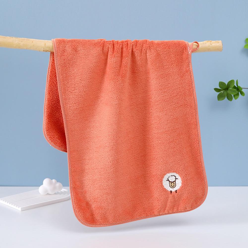 Absorbent Face Bath Towels Cartoon Drying Hair Towel Microfiber Hand Towels  Adults/Children