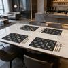 Washable 12x18 Inch Cotton Linen Table Mats Durable for Home Kitchen Restaurant Cafe Party Festival Wedding Decor Placemats