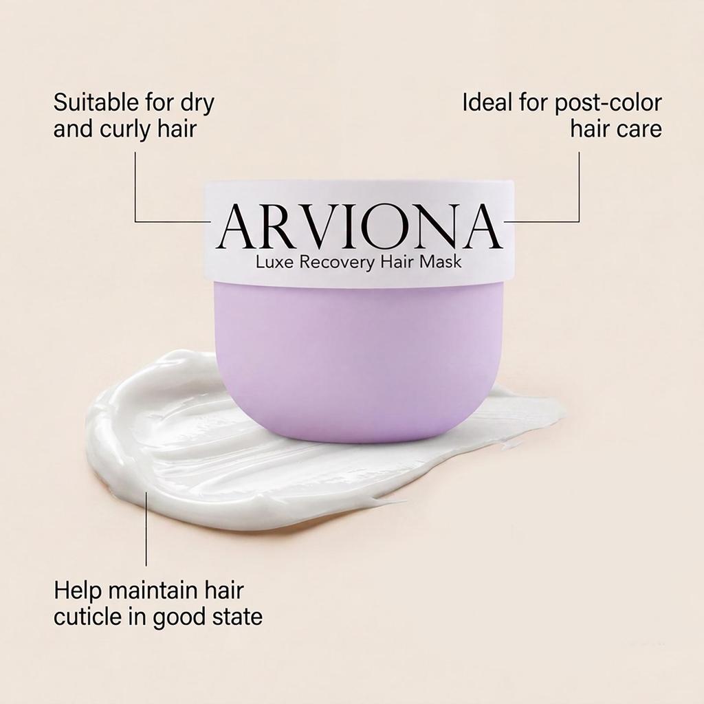 ARVIONA Luxurious Moisturizing Hair Mask for Smooth, Voluminous Hair - Suitable for All Hair Types