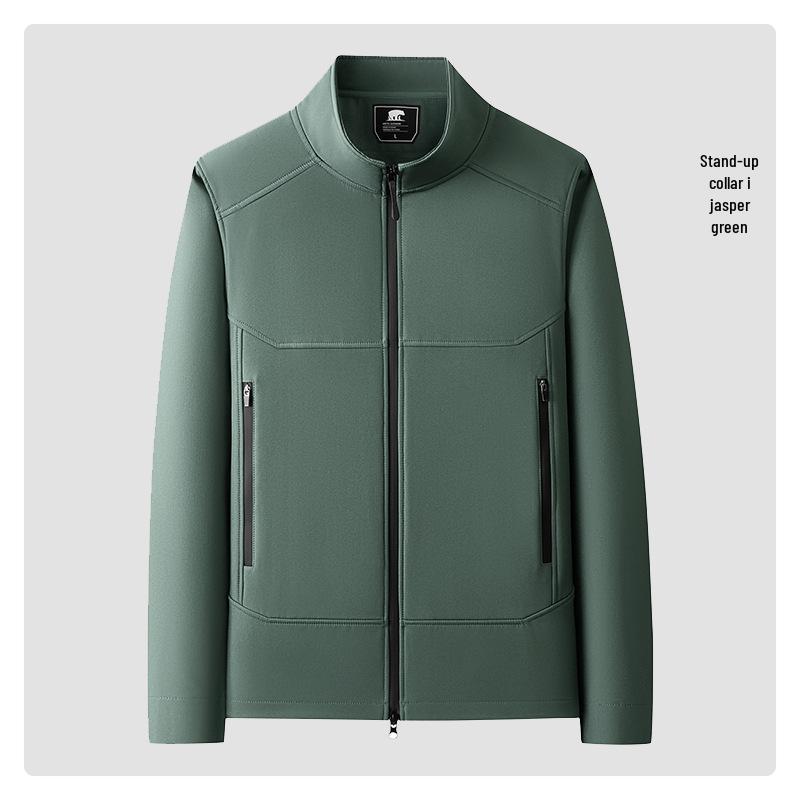 

Stand-Collar Softshell Windbreaker: Custom Logo Autumn/Winter Fashion Jacket Extra Large