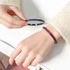 Autumn And Winter Jewelry Simulation Red Corundum Blue Spinel Retro Full Diamond Black Gold Bracelet Women