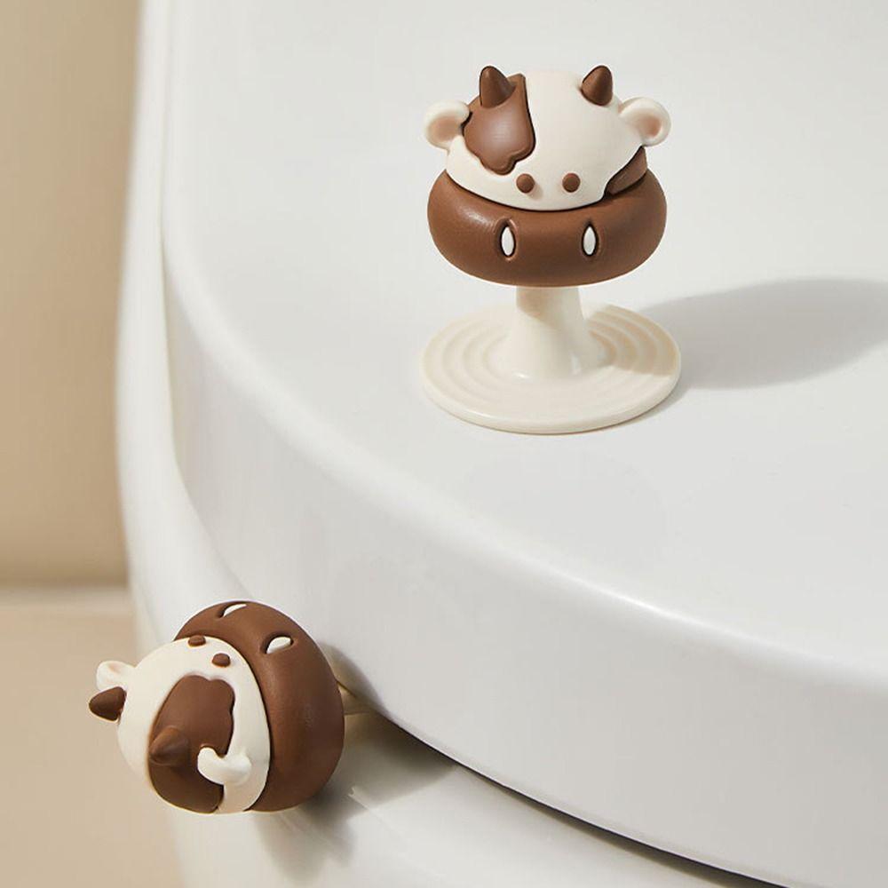 1/2 ks Kryt záchodového sedátka ve tvaru krávy Zvedací zařízení Držák madla záchodové mísy Koupelnové nářadí