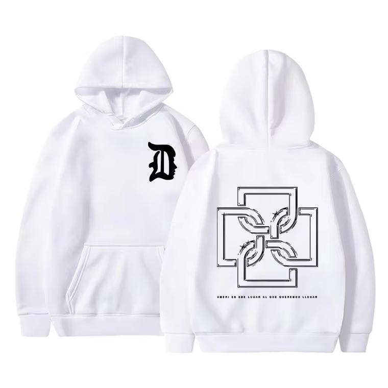 Rapper Duki Merch Hoodie Vintage Washed Cotton Pullover Unisex Long Sleeve Fleece Trap Rap Streetwear Top Gift Merch 2026 Retro Hot Sale