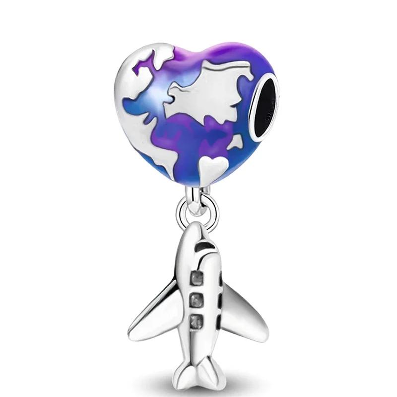 Copper Flower Butterfly Cherry Love Heart Charms Bead Fit Diy Bracelet Making Gift Of High Quality Fine Jewelry