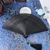 Hollowed-out Mini Shell Fan Bamboo Frame Retro Handheld Fan Folding Bamboo Hand Fan  Women's Use
