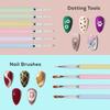 Nail Brush Set Gel Nail Brush Includes Fine Liner Flat French Dotting Gel Nail Art (5 Pieces) Set, Brush, Brush, Round/Oval Brush, Brush, Pen, Brush,