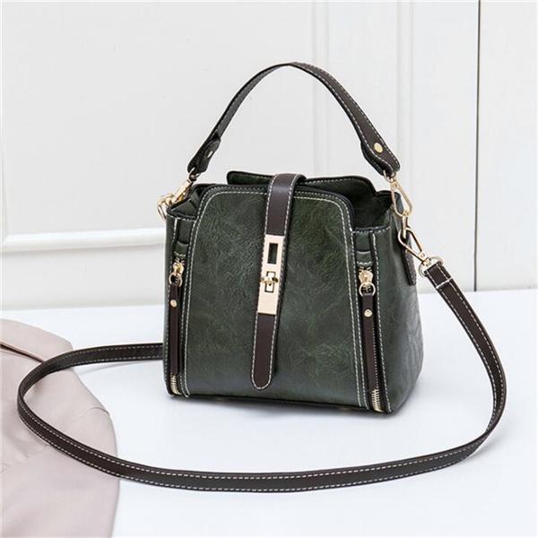 Handtaschen aus PU-Leder für Damen Designer Top-Handle-Tasche Vintage Einzelne Schultertasche Damen Luxusmarke Umhängetaschen Messenger-Taschen