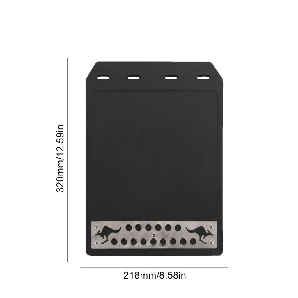 Universal 2 Pcs Car Mud Flaps Heat-Resistant Truck Splash Guards Trucks Mud Guards Wear-Resistant Auto Rear Mud Flaps 32x21.8cm