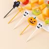 Halloween Theme Food Toothpicks Food Forks Fruit Fork Food Pick Plastic Material