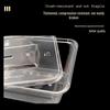 1000ml Rectangular Disposable Microwaveable Food Container