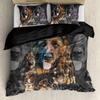 German Shepherd Printed Duvet Set Comfort Animal Digital Printed Four Seasons Bedding Set
